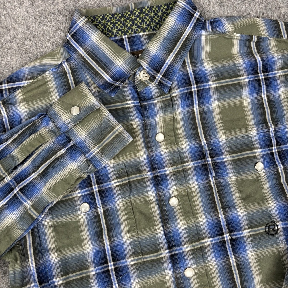 Roper Wear The West Shirt Boys Medium 8-10 Western Pearl Snap Plaid Cowboy Rodeo